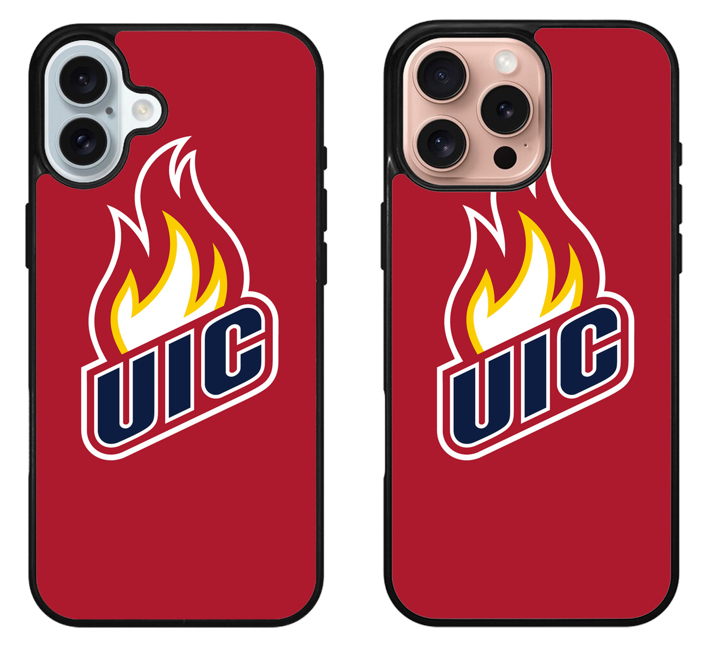 Illinois Chicago Flames Cover iPhone 16 | 16 Plus | 16 Pro | 16 Pro Max Case