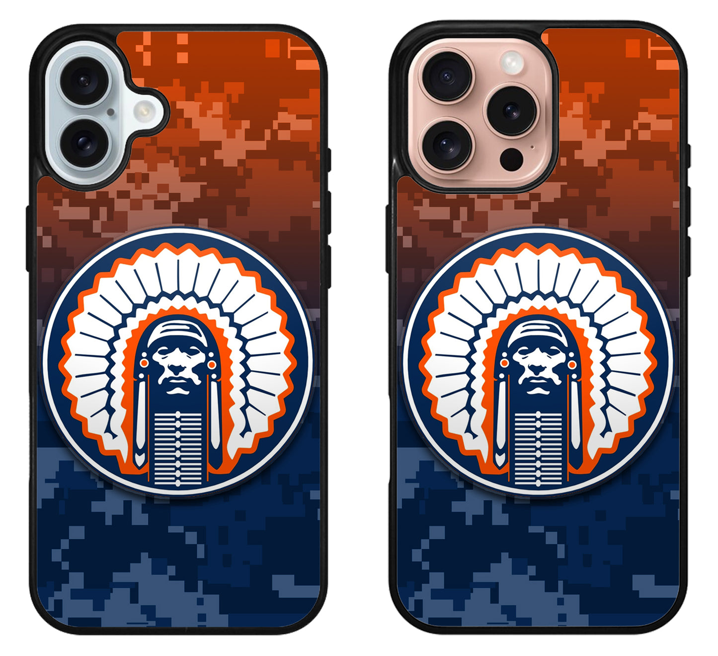 Illinois Fighting Chief Illini iPhone 16 | 16 Plus | 16 Pro | 16 Pro Max Case