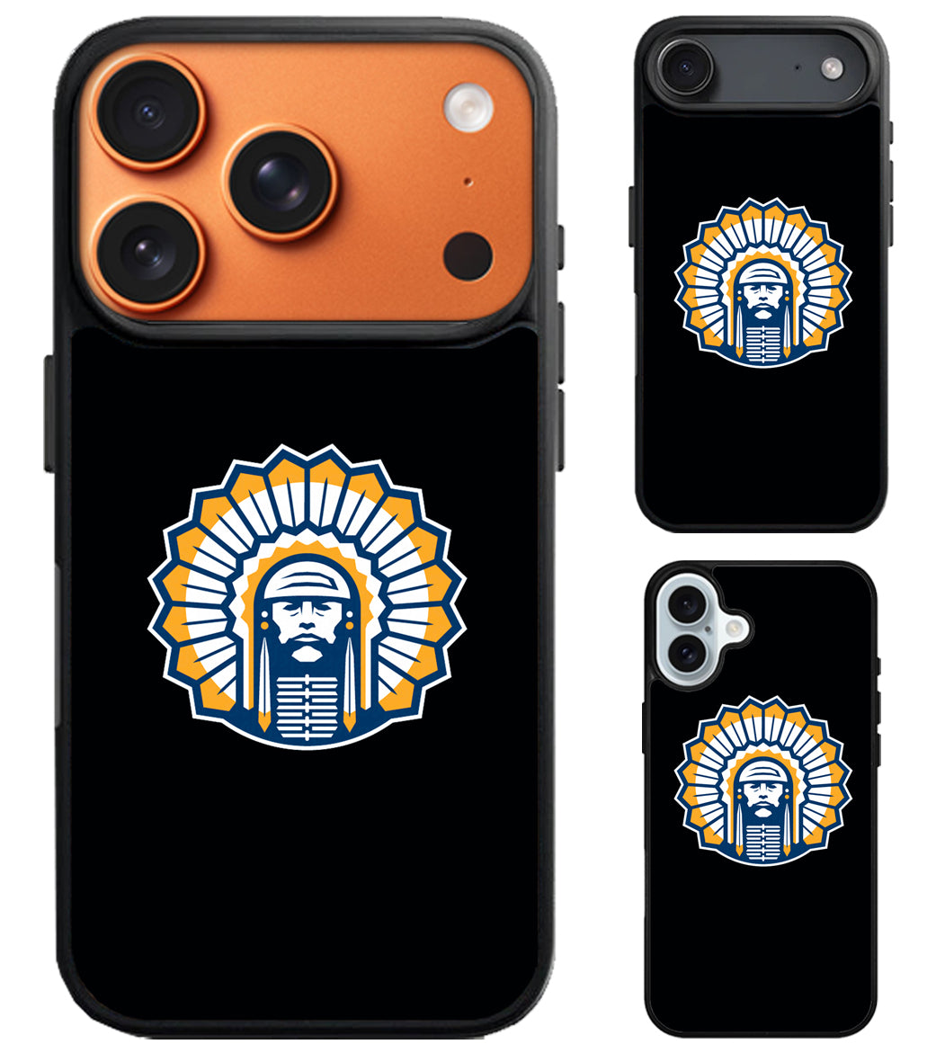 Illinois Fighting Chief Illini Black iPhone Air | iPhone 17 | 17 Pro | 17 Pro Max Case