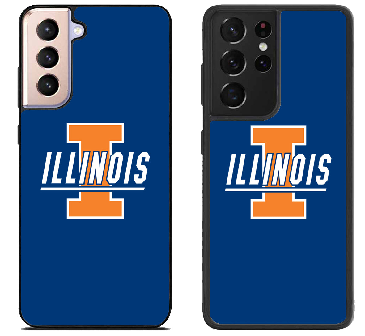 Illinois Fighting Illini Logo Blue Samsung Galaxy S21 | S21 FE | S21+ | S21 Ultra Case