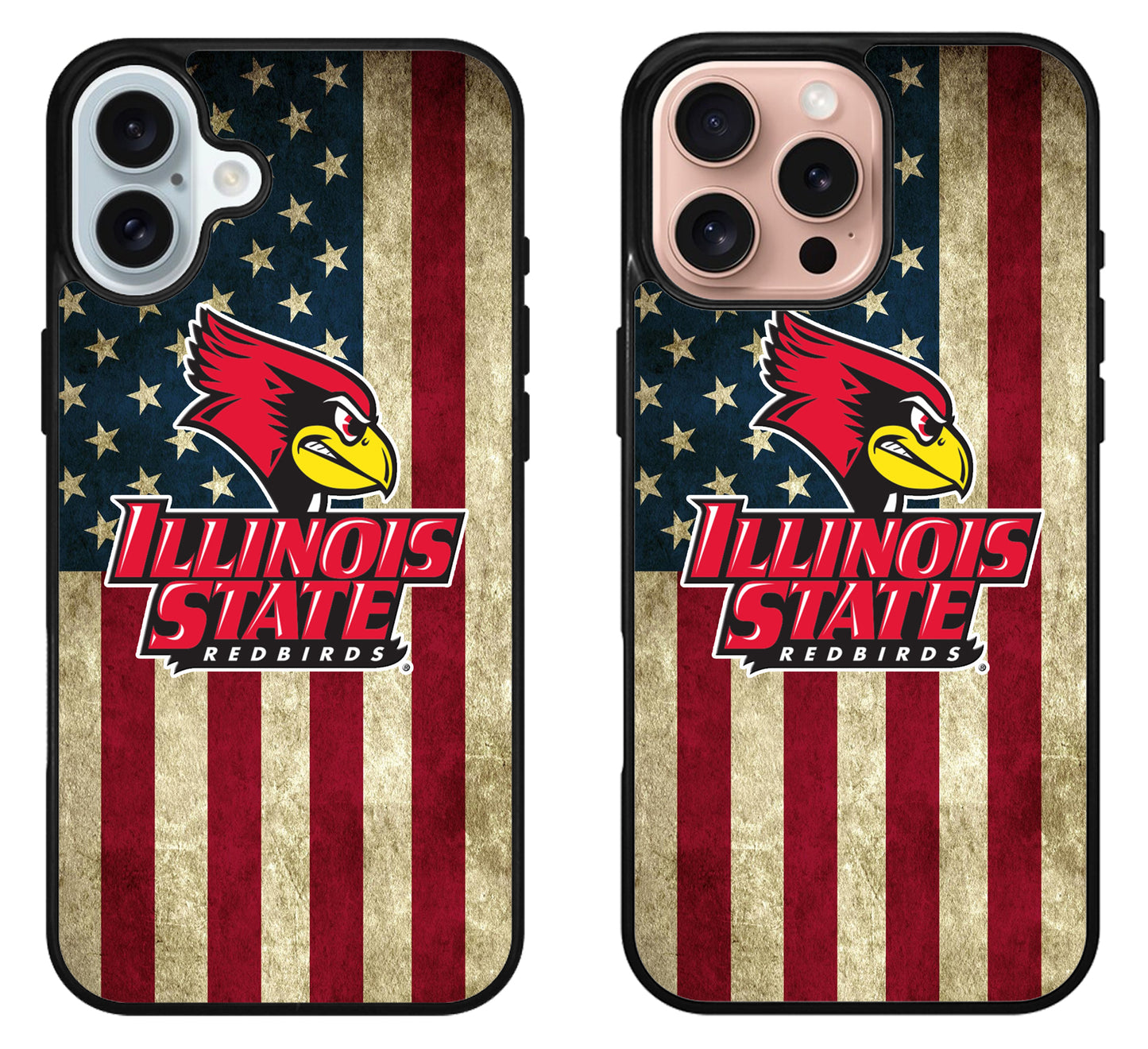 Illinois State Redbirds Flag iPhone 16 | 16 Plus | 16 Pro | 16 Pro Max Case