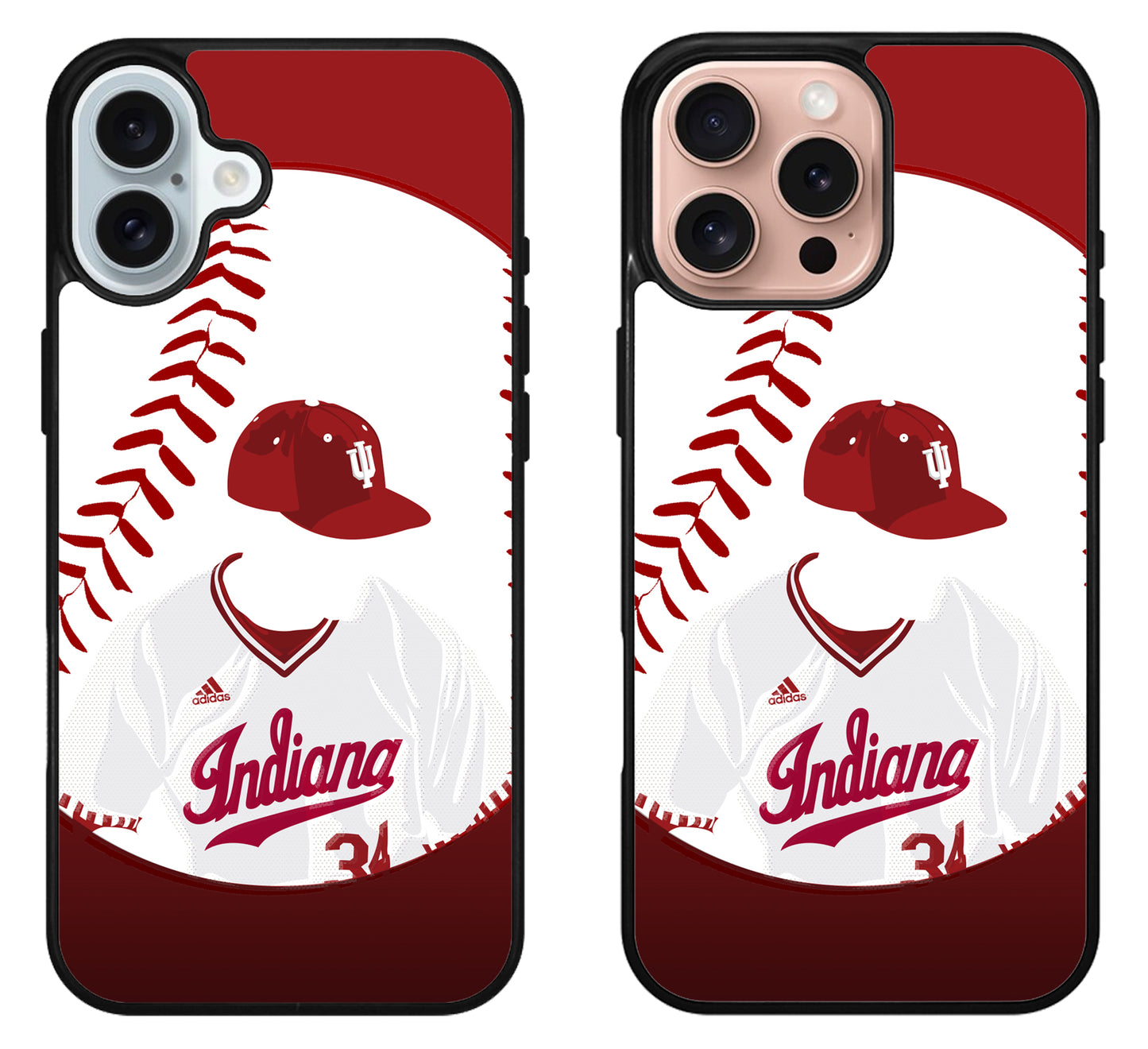 Indiana Hoosier Baseball iPhone 16 | 16 Plus | 16 Pro | 16 Pro Max Case