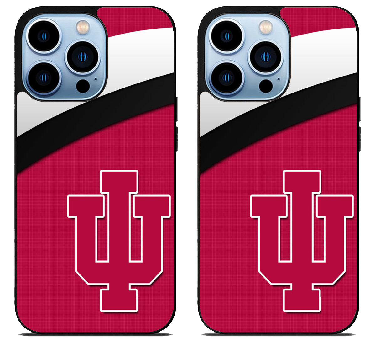 Indiana Hoosier Logo Stripe iPhone 15 Pro | iPhone 15 Pro Max Case