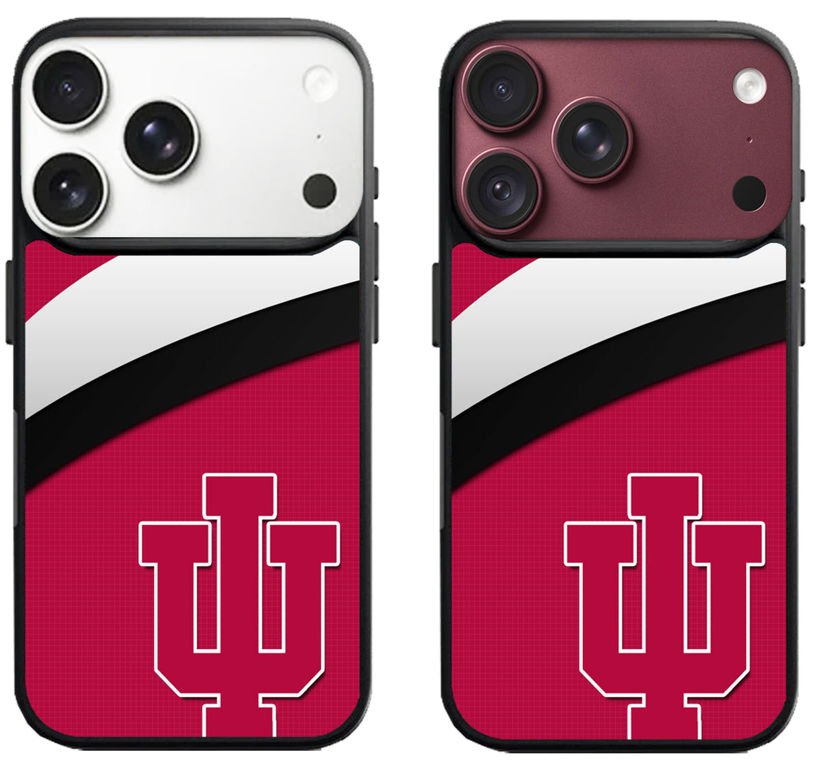 Indiana Hoosier Logo Stripe iPhone 18 Pro | 18 Pro Max Case