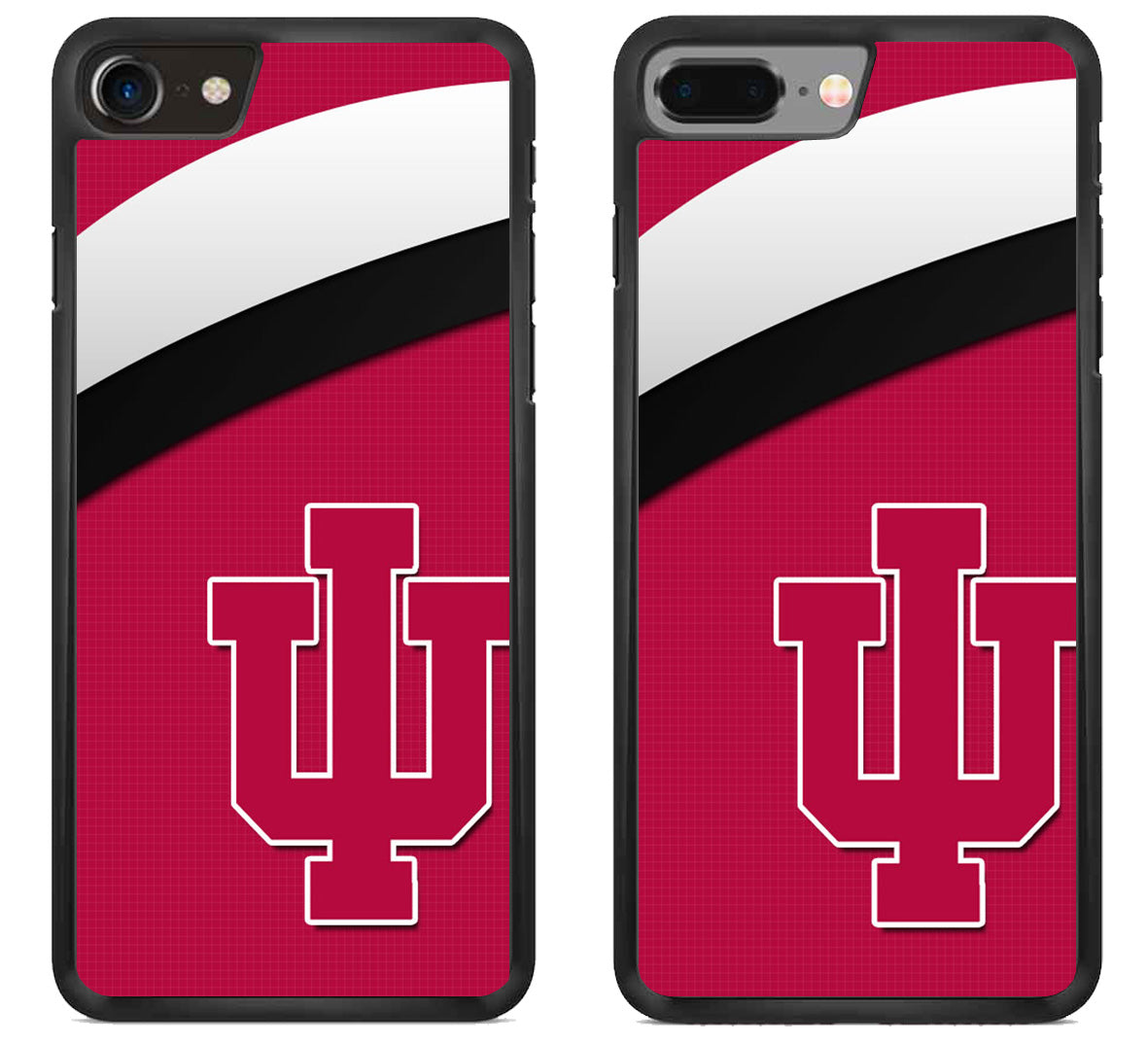 Indiana Hoosier Logo Stripe iPhone 8 | 8 Plus Case