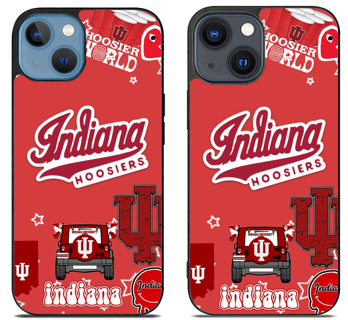 Indiana Hoosiers University Collage iPhone 15 | iPhone 15 Plus Case