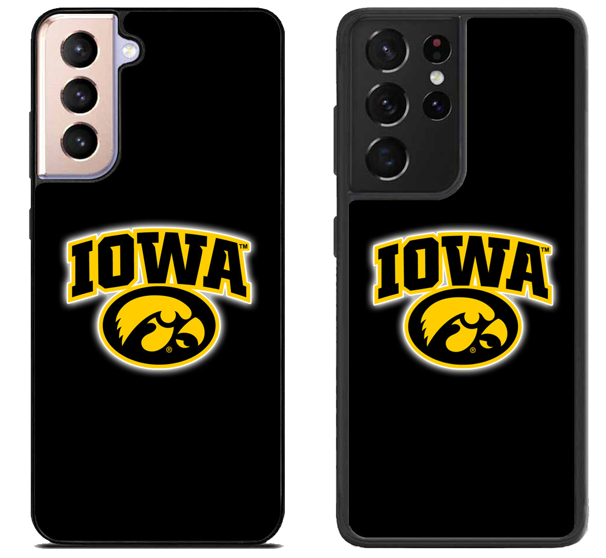 Iowa Hawkeyes Black Samsung Galaxy S21 | S21 FE | S21+ | S21 Ultra Case