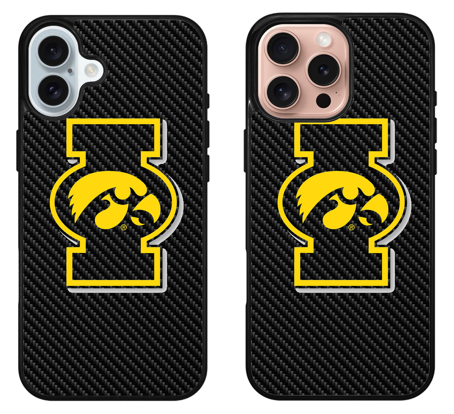 Iowa Hawkeyes Carbon iPhone 16 | 16 Plus | 16 Pro | 16 Pro Max Case