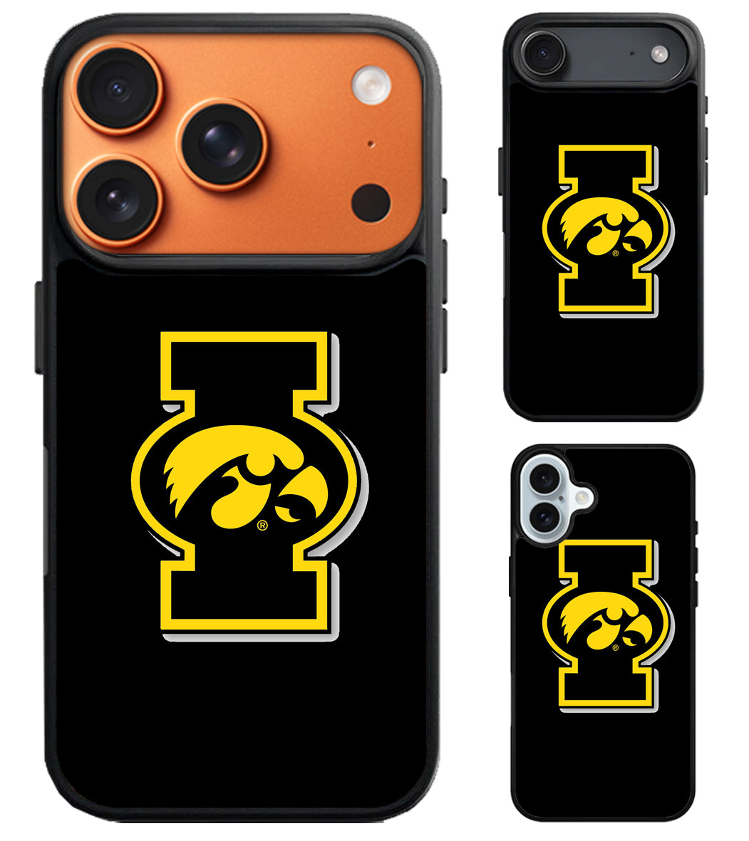 Iowa Hawkeyes Logo Cover iPhone Air | iPhone 17 | 17 Pro | 17 Pro Max Case