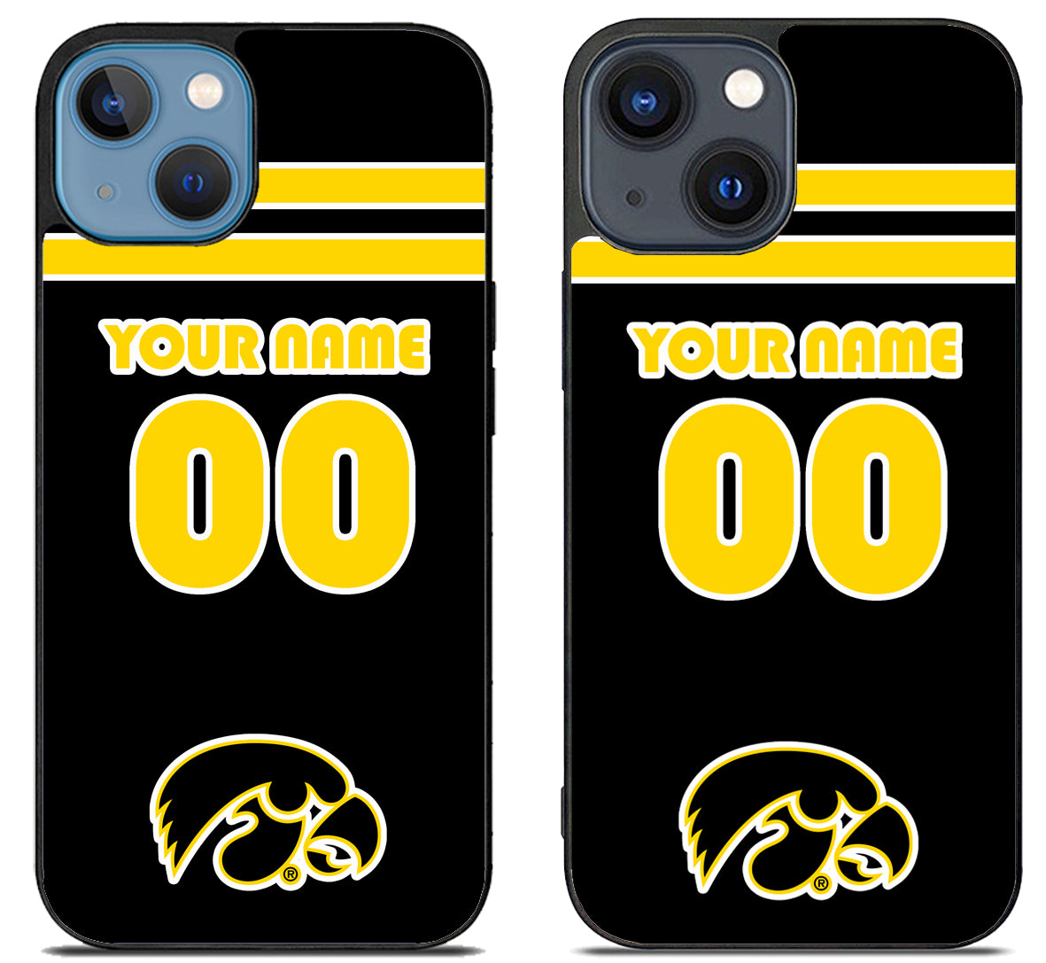 Custom Personalized Iowa Hawkeyes iPhone 15 | iPhone 15 Plus Case