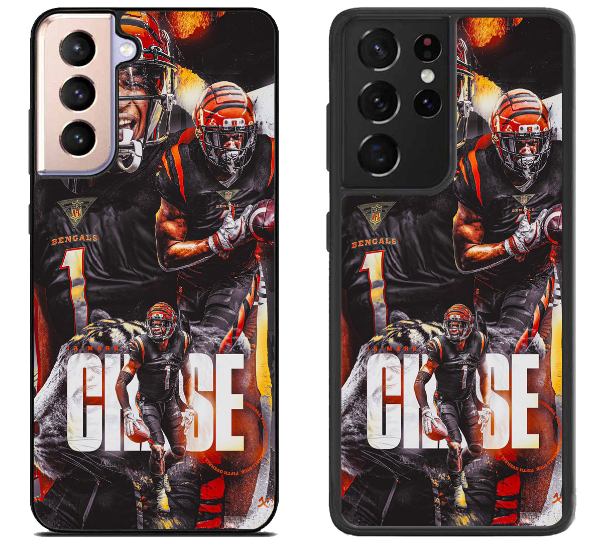 Ja'Marr Chase Cincinnati Bengals Samsung Galaxy S21 | S21 FE | S21+ | S21 Ultra Case