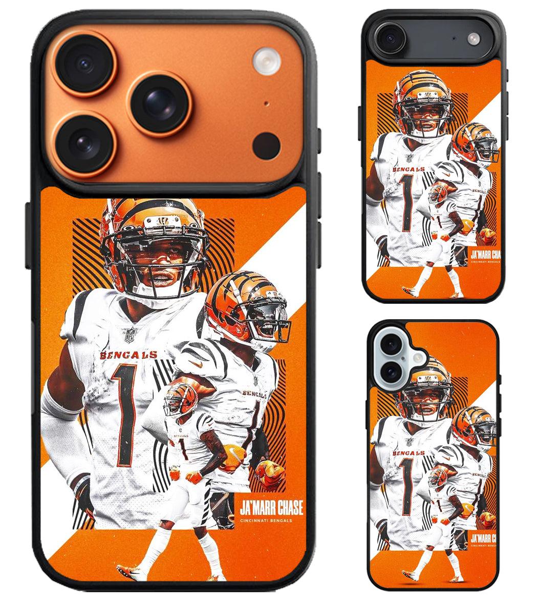 Ja'marr Chase Cincinnati Bengals Collage iPhone Air | iPhone 17 | 17 Pro | 17 Pro Max Case