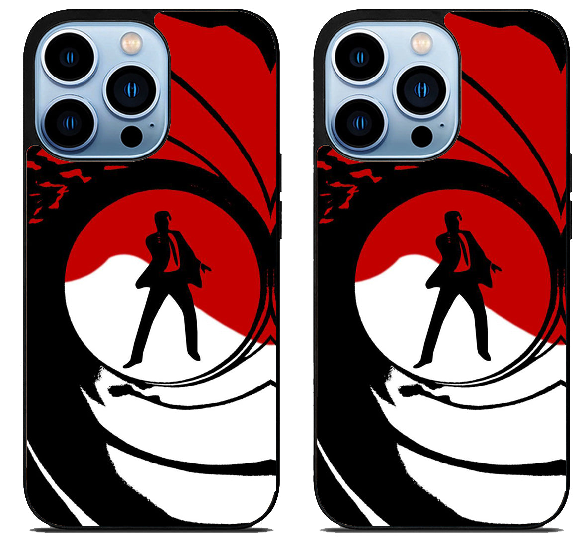 James Bond Red And White iPhone 15 Pro | iPhone 15 Pro Max Case