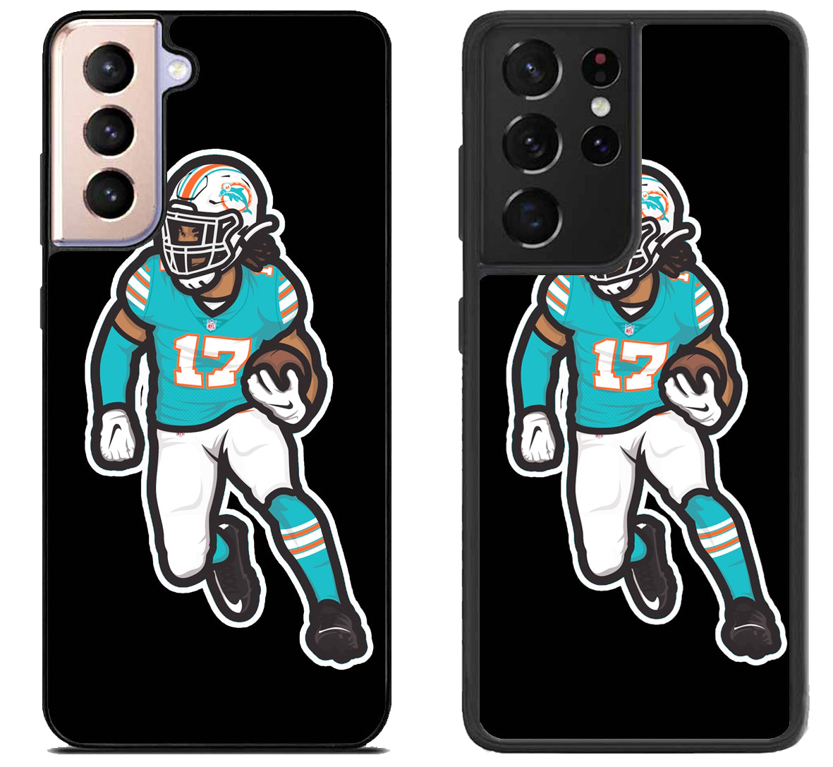 Jaylen Waddle Miami Dolphins Black Samsung Galaxy S21 | S21 FE | S21+ | S21 Ultra Case