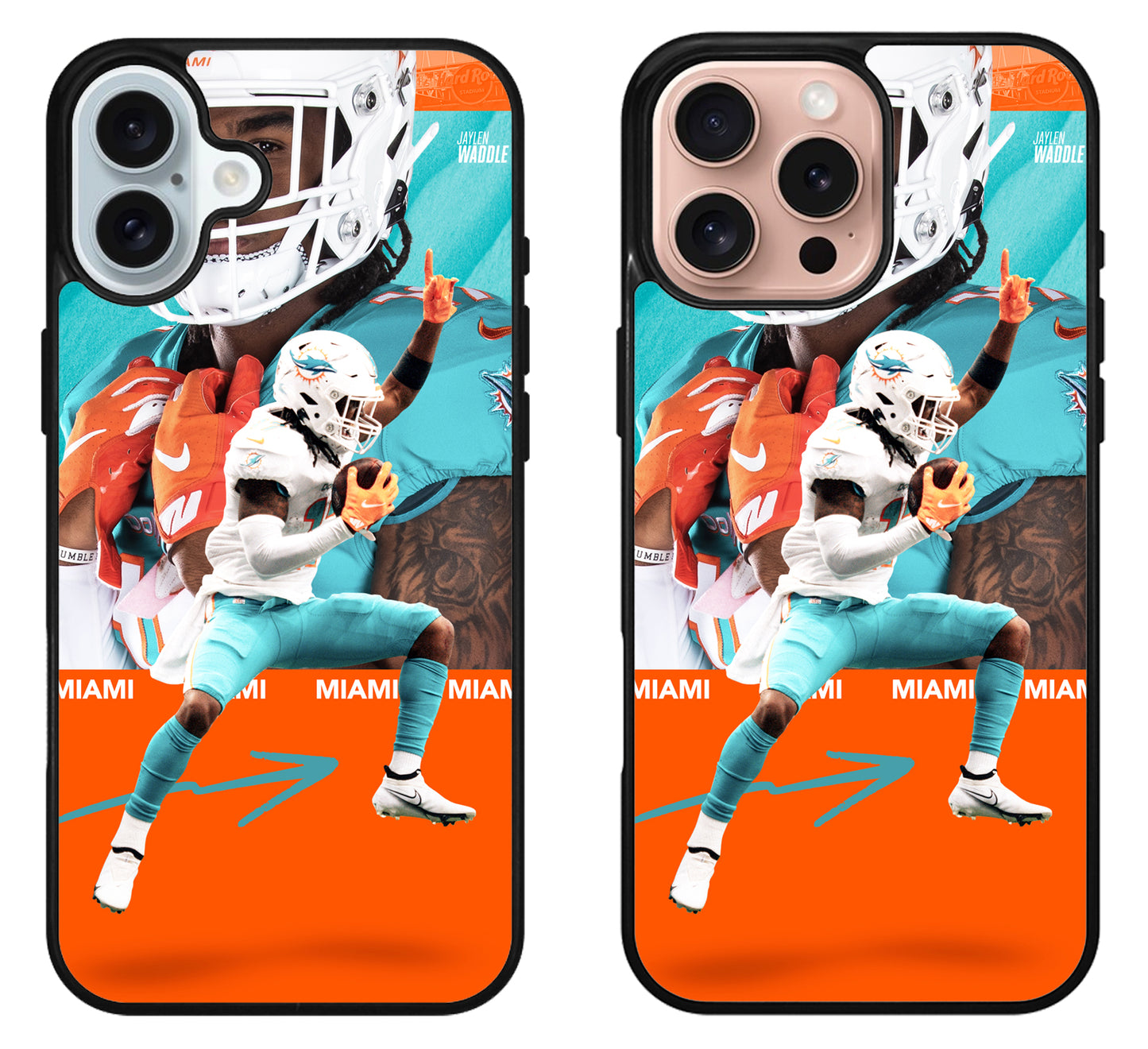 Jaylen Waddle Miami Dolphins Cover iPhone 16 | 16 Plus | 16 Pro | 16 Pro Max Case