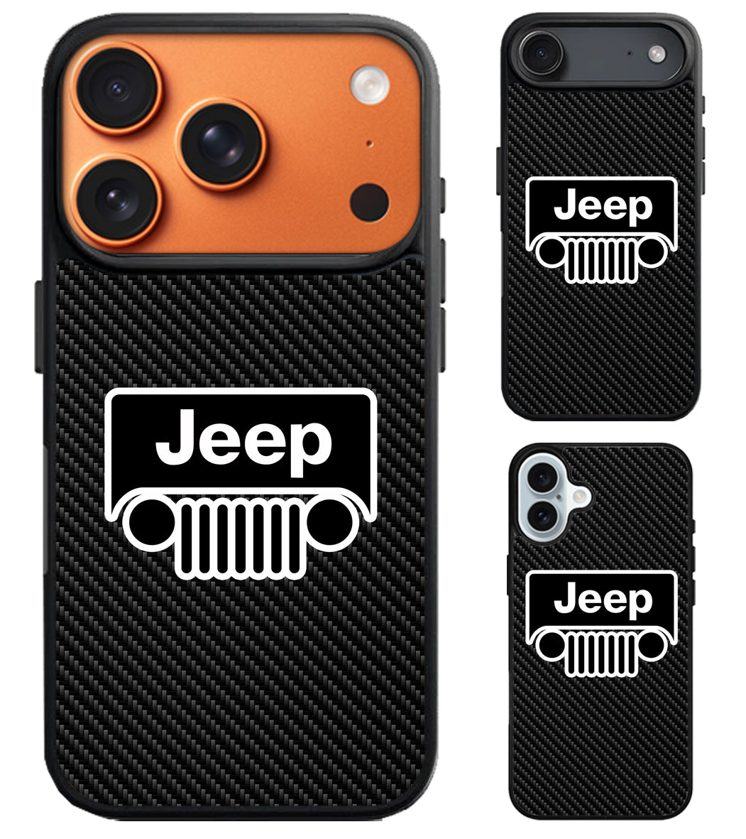 Jeep Black Carbon iPhone Air | iPhone 17 | 17 Pro | 17 Pro Max Case