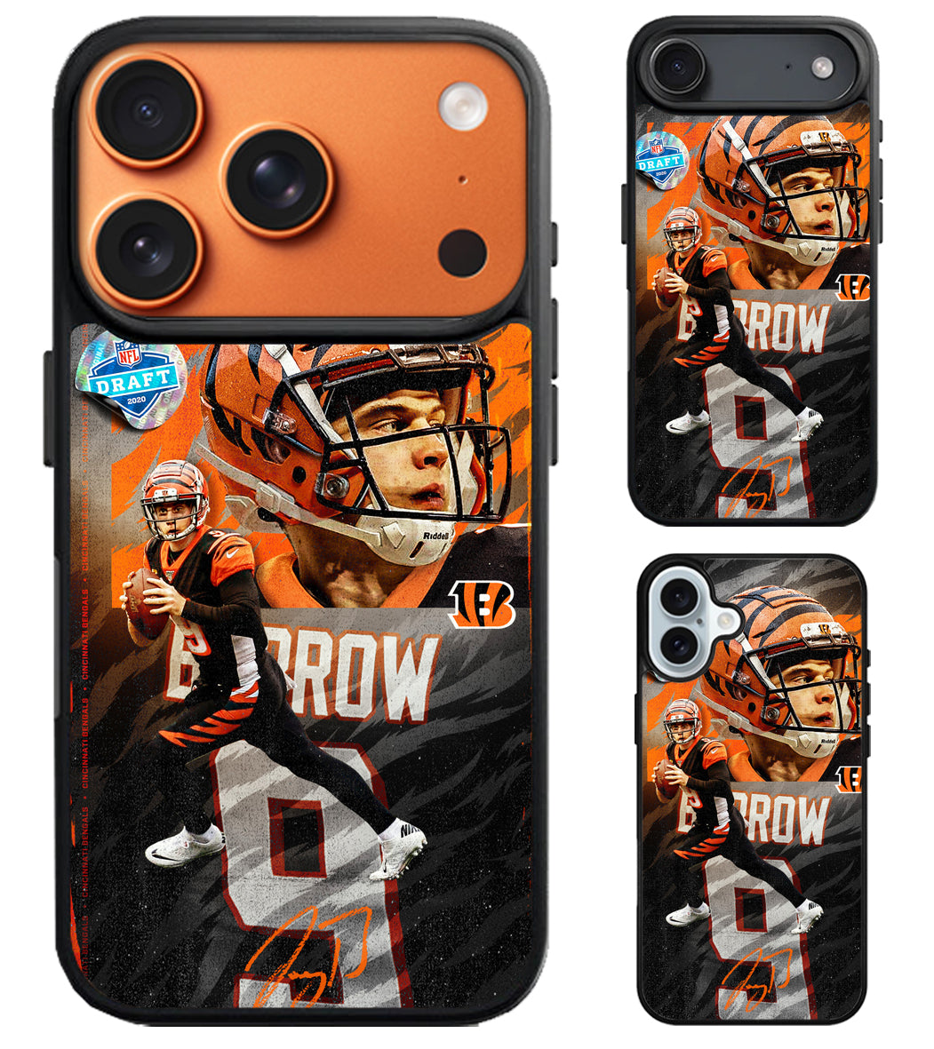 Joe Burrow Cincinnati Bengals NFL iPhone Air | iPhone 17 | 17 Pro | 17 Pro Max Case