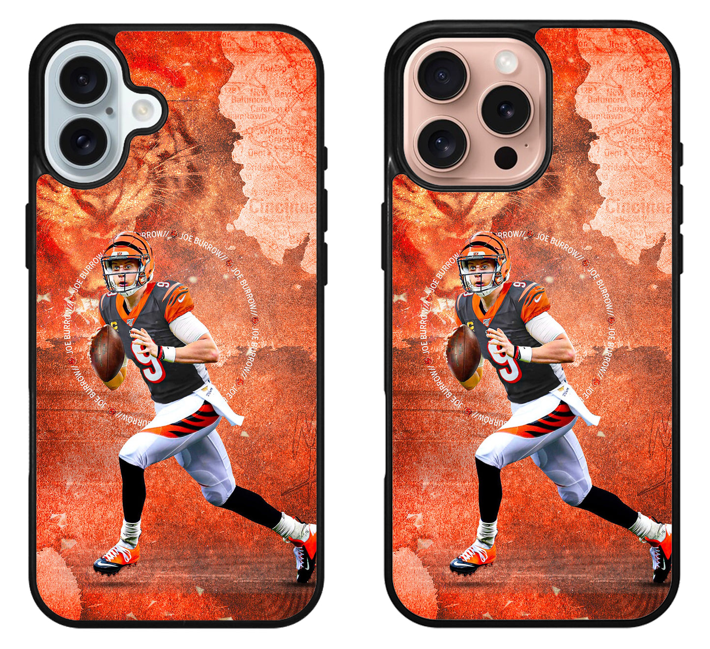 Joe Burrow Cincinnati Bengals Wallpaper iPhone 16 | 16 Plus | 16 Pro | 16 Pro Max Case
