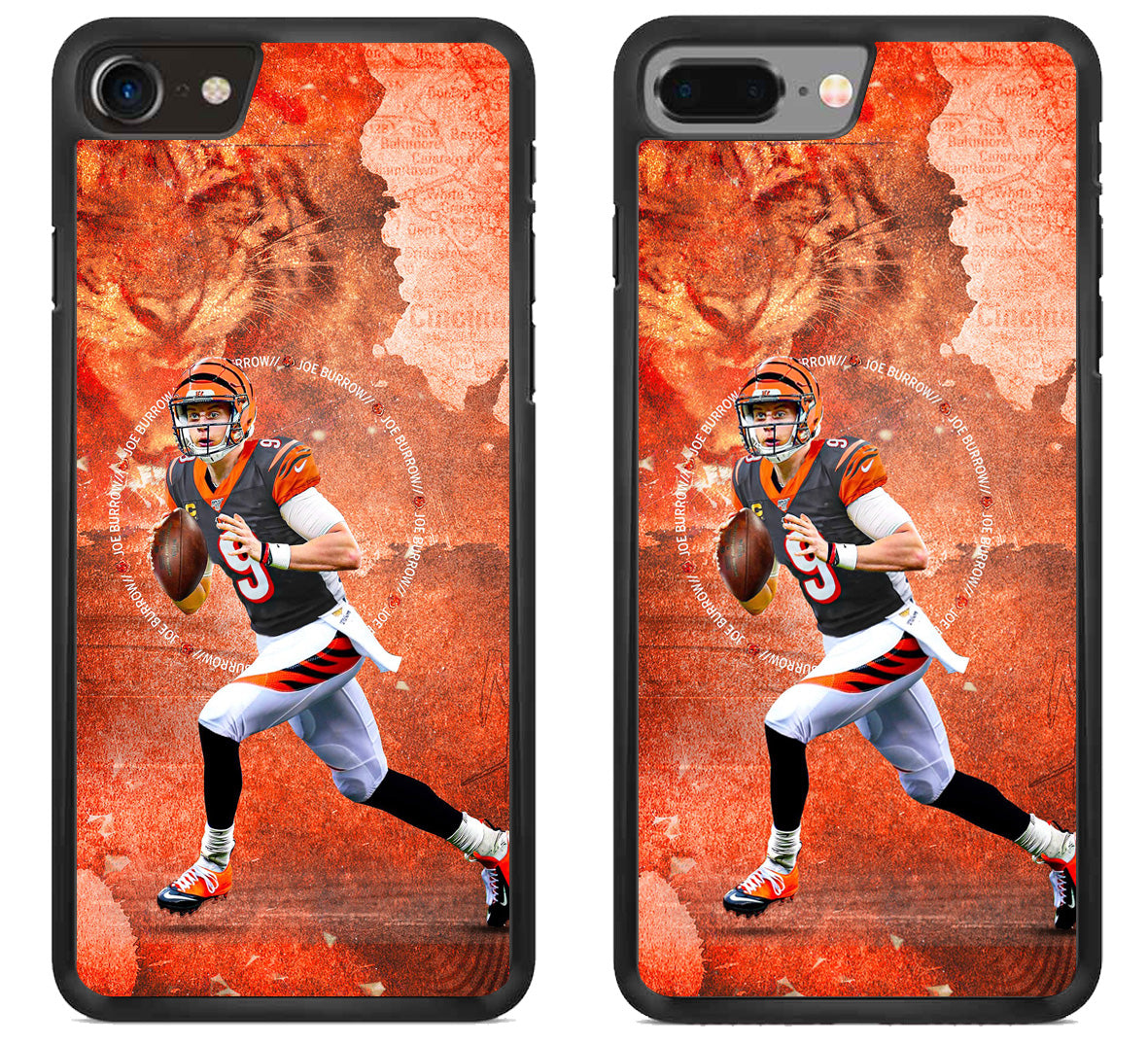 Joe Burrow Cincinnati Bengals Wallpaper iPhone 8 | 8 Plus Case
