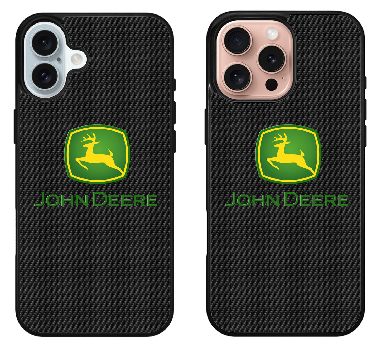 John Deere Black Carbon iPhone 16 | 16 Plus | 16 Pro | 16 Pro Max Case