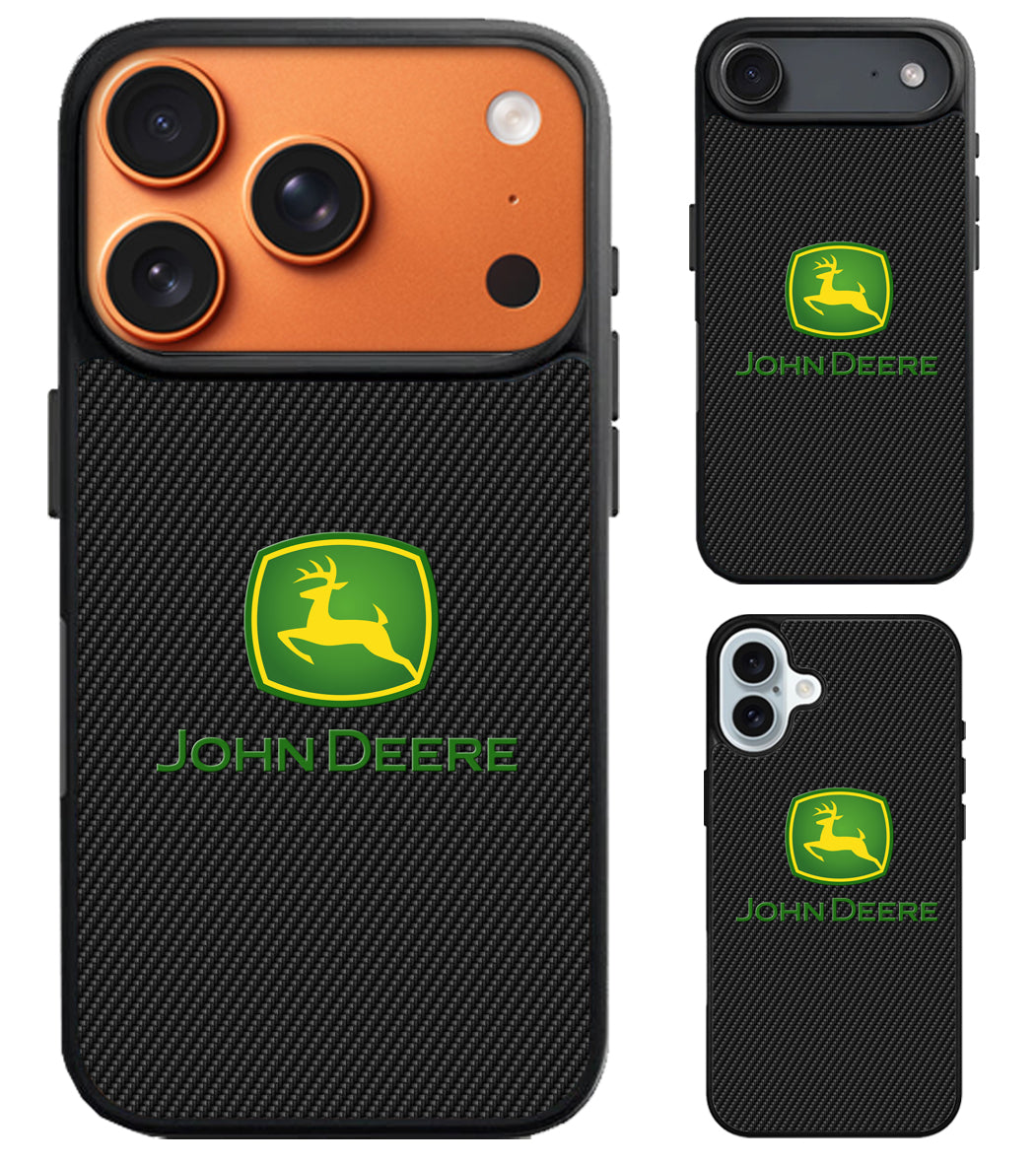 John Deere Black Carbon iPhone Air | iPhone 17 | 17 Pro | 17 Pro Max Case