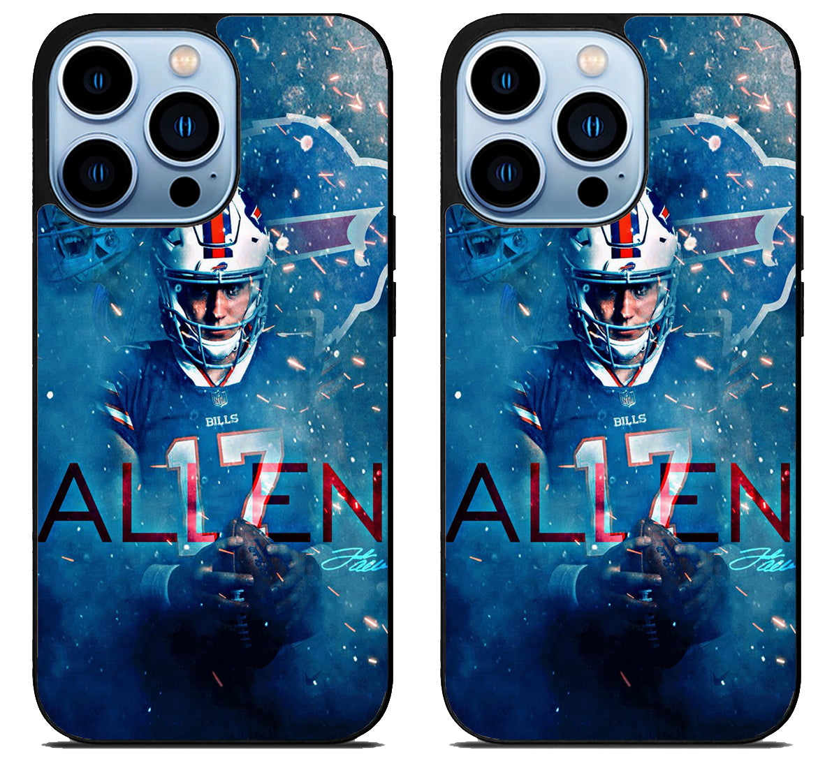 Josh Allen Buffalo Bills Artwork iPhone 15 Pro | iPhone 15 Pro Max Case