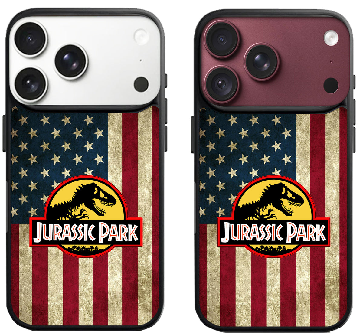 Jurassic park Logo Flag iPhone 18 Pro | 18 Pro Max Case