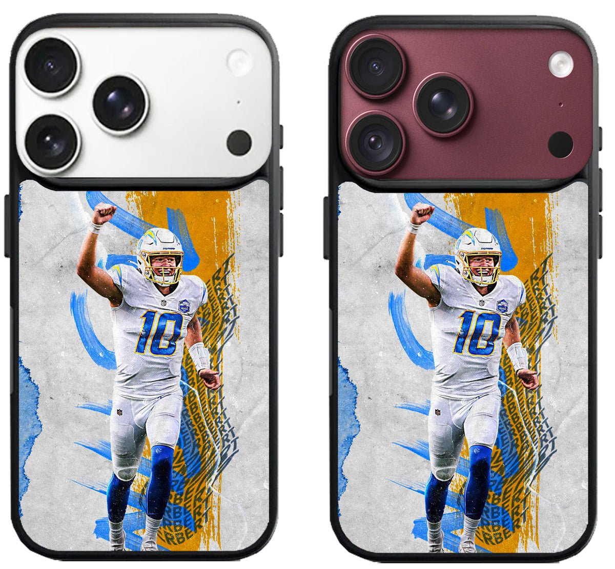 Justin Herbert Los Angeles Charger Celebrate iPhone 18 Pro | 18 Pro Max Case