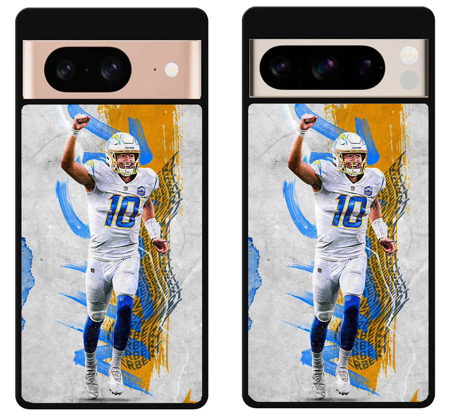 Justin Herbert LA Charger Celebrate Google Pixel 8 | 8 Pro Case