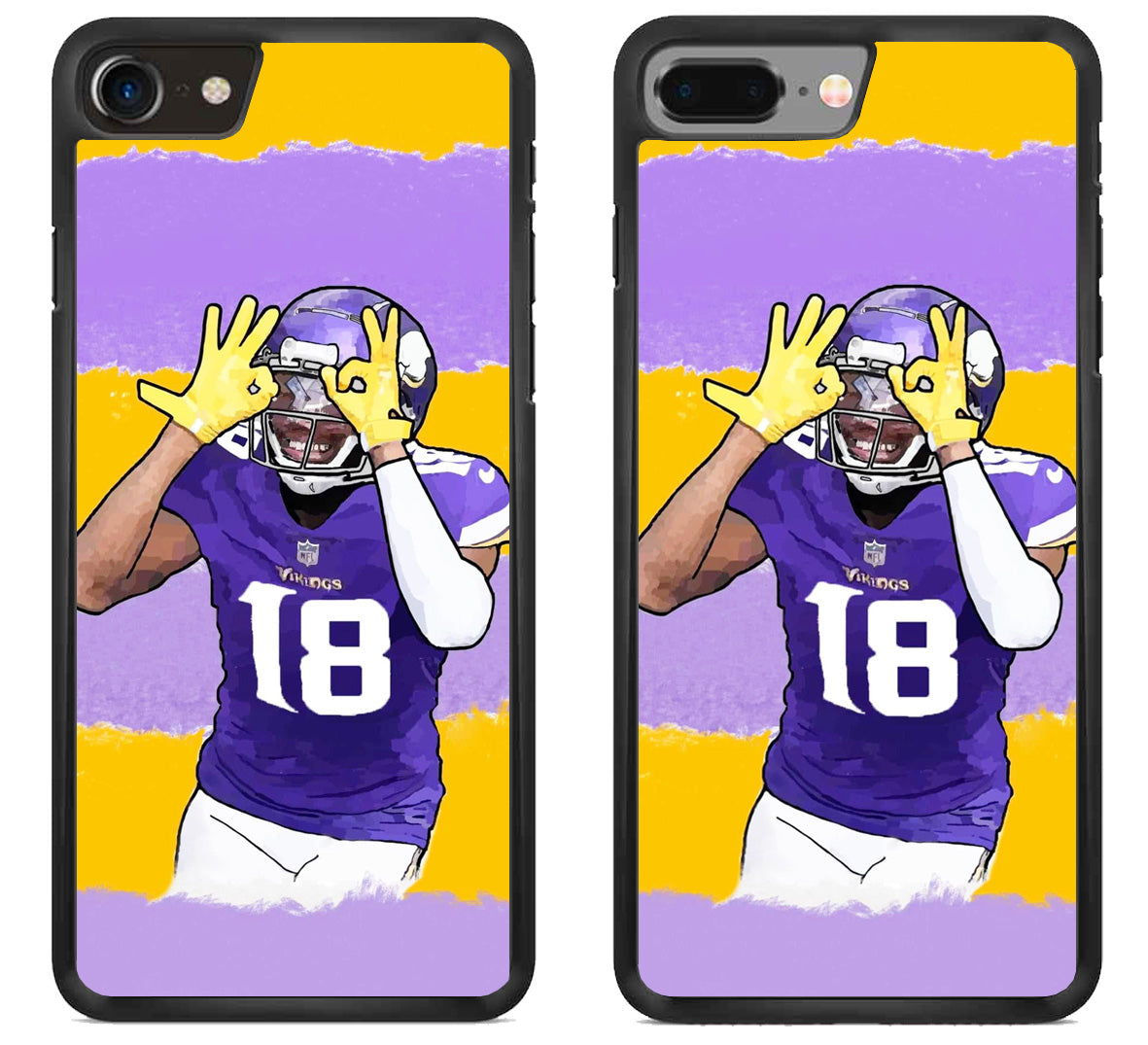 Justin Jefferson Minnesota Vikings Colorfull iPhone 8 | 8 Plus Case