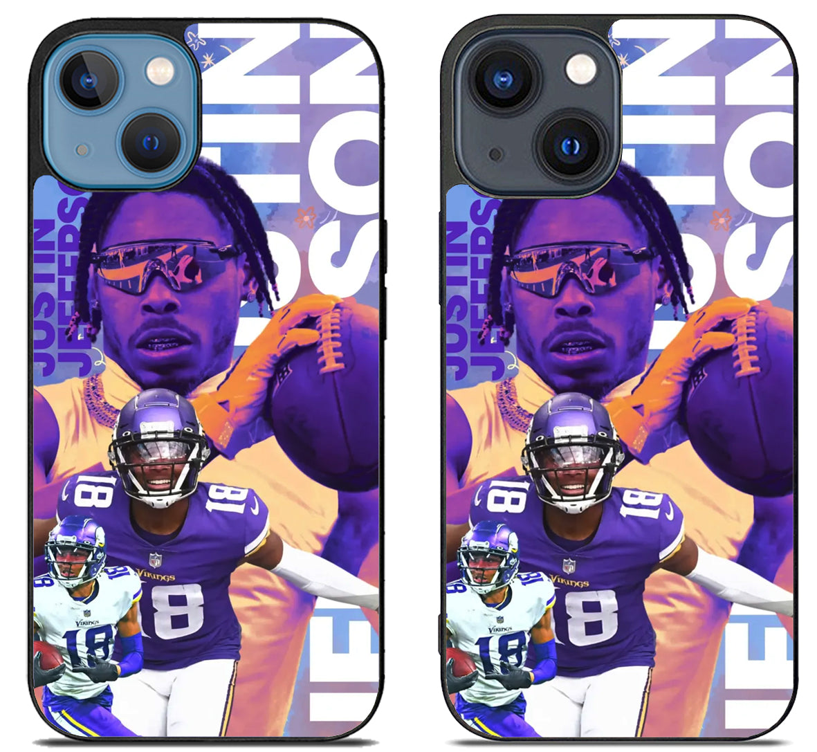 Justin Jefferson Minnesota Vikings Cool iPhone 15 | iPhone 15 Plus Case