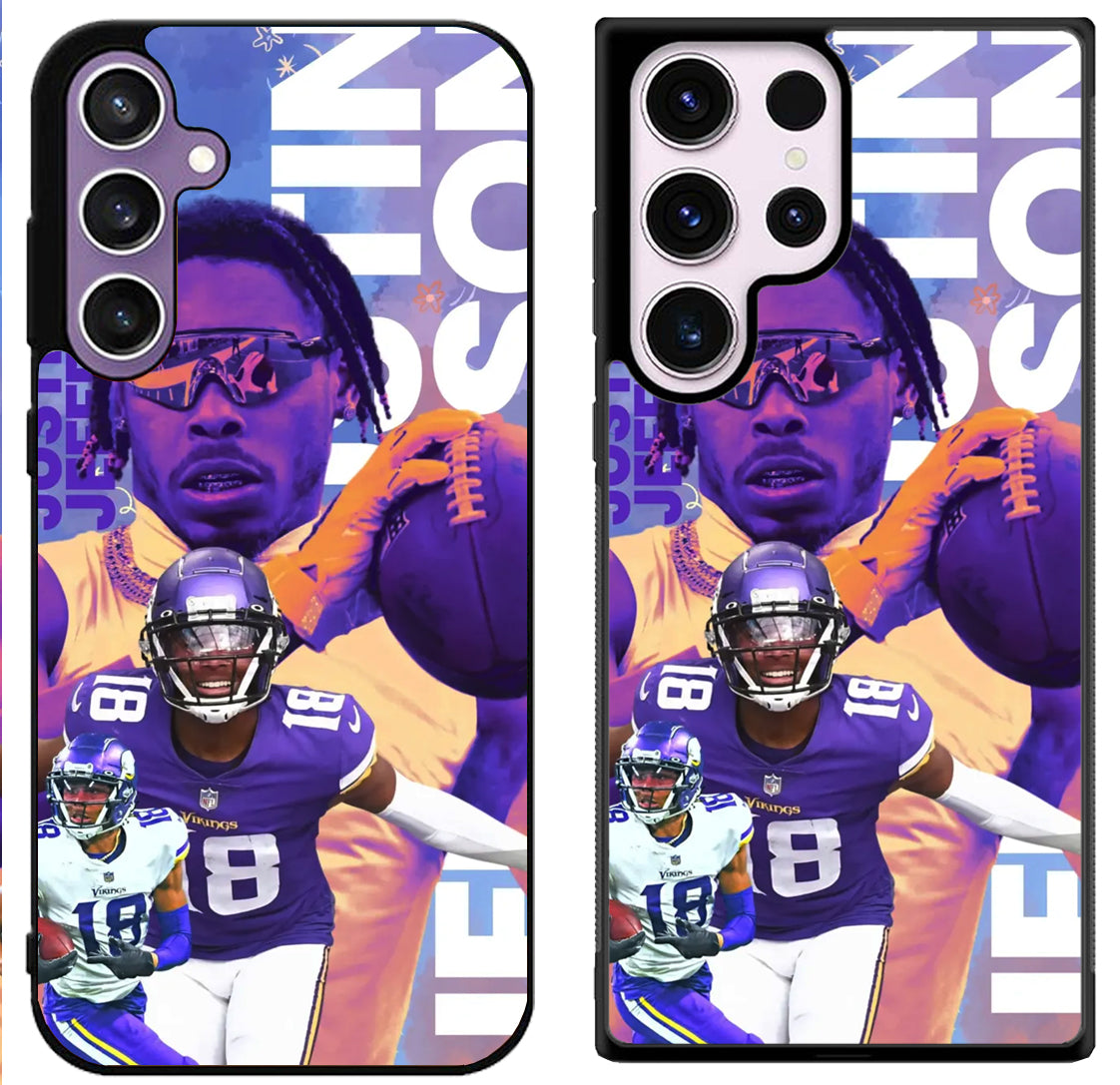 Justin Jefferson Minnesota Vikings Cool Samsung Galaxy S24 | S24+ | S24 Ultra Case