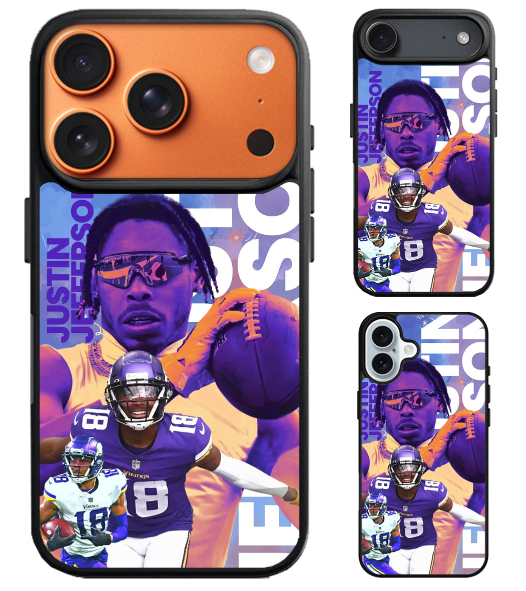 Justin Jefferson Minnesota Vikings Cool iPhone Air | iPhone 17 | 17 Pro | 17 Pro Max Case