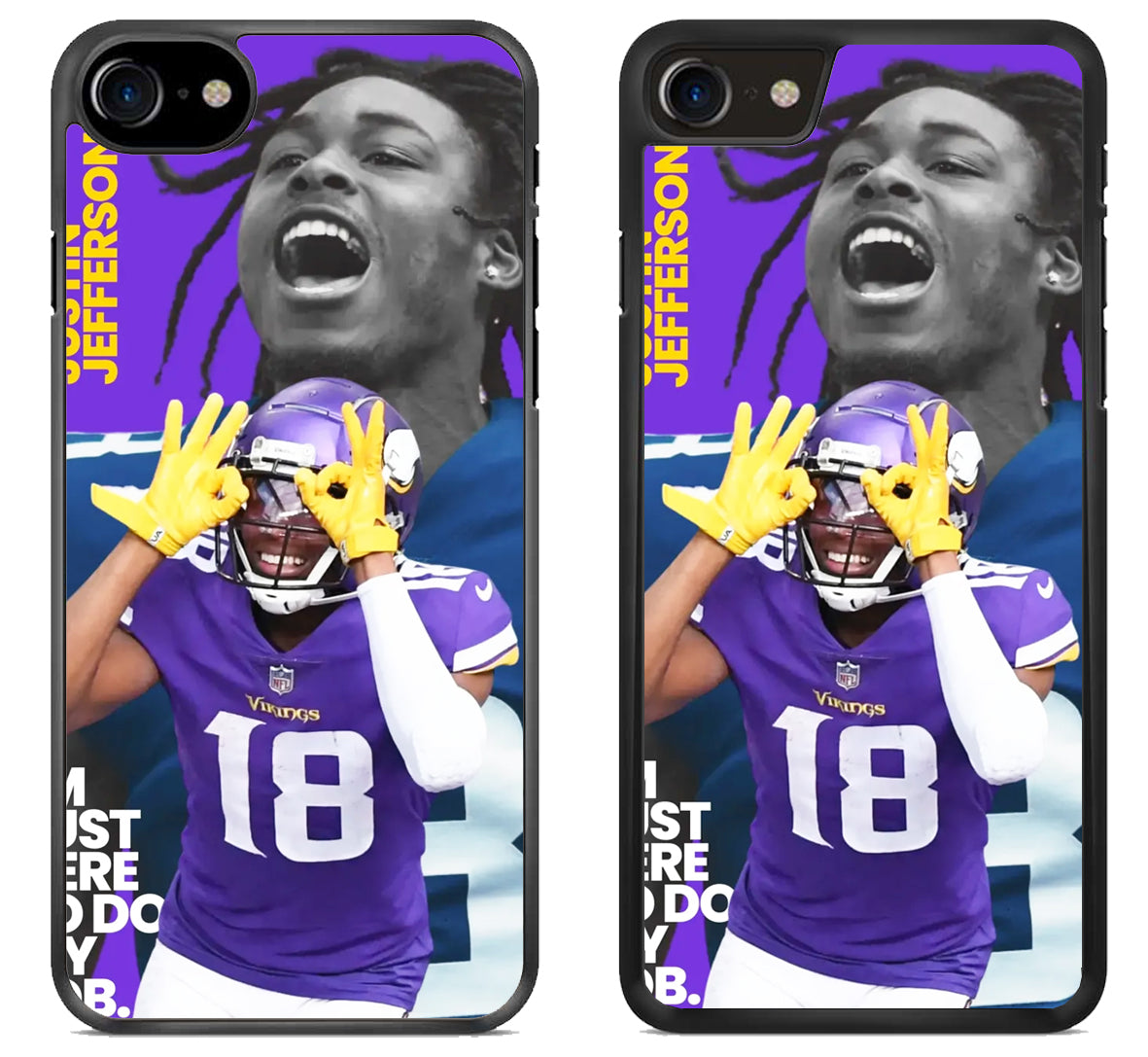 Justin Jefferson Minnesota Vikings Cover iPhone SE 2020 | iPhone SE 2022 Case