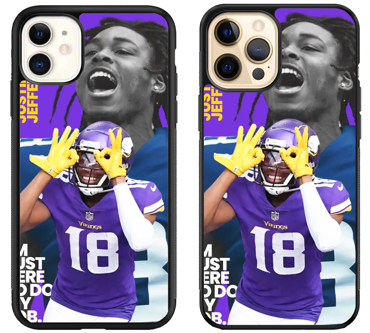 Justin Jefferson Minnesota Vikings Cover iPhone 12 | 12 Mini | 12 Pro | 12 Pro Max Case