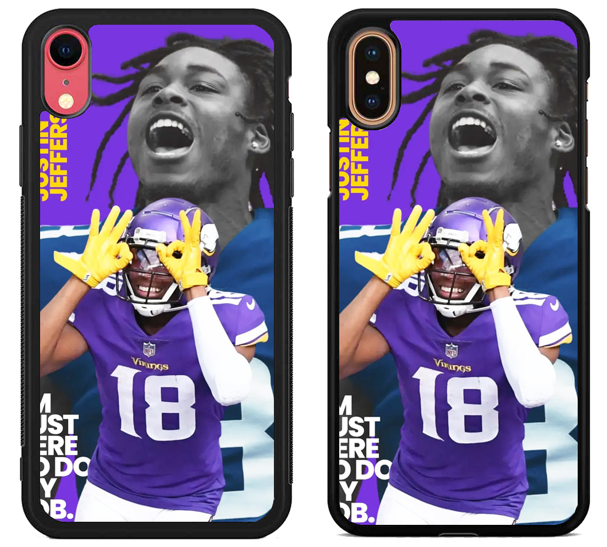 Justin Jefferson Minnesota Vikings Cover iPhone X | Xs | Xr | Xs Max Case