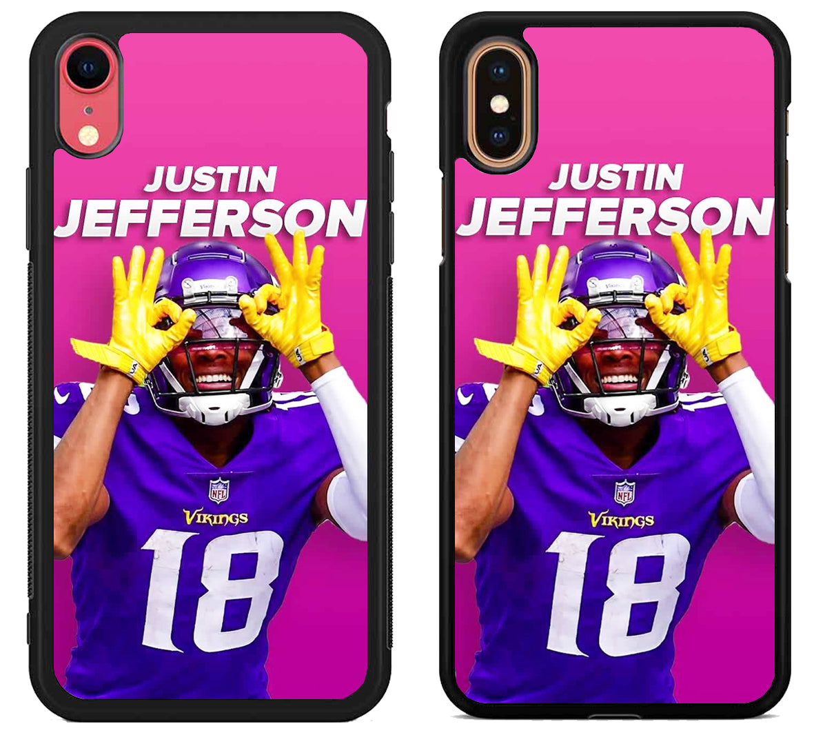 Justin Jefferson Minnesota Vikings iPhone X | Xs | Xr | Xs Max Case