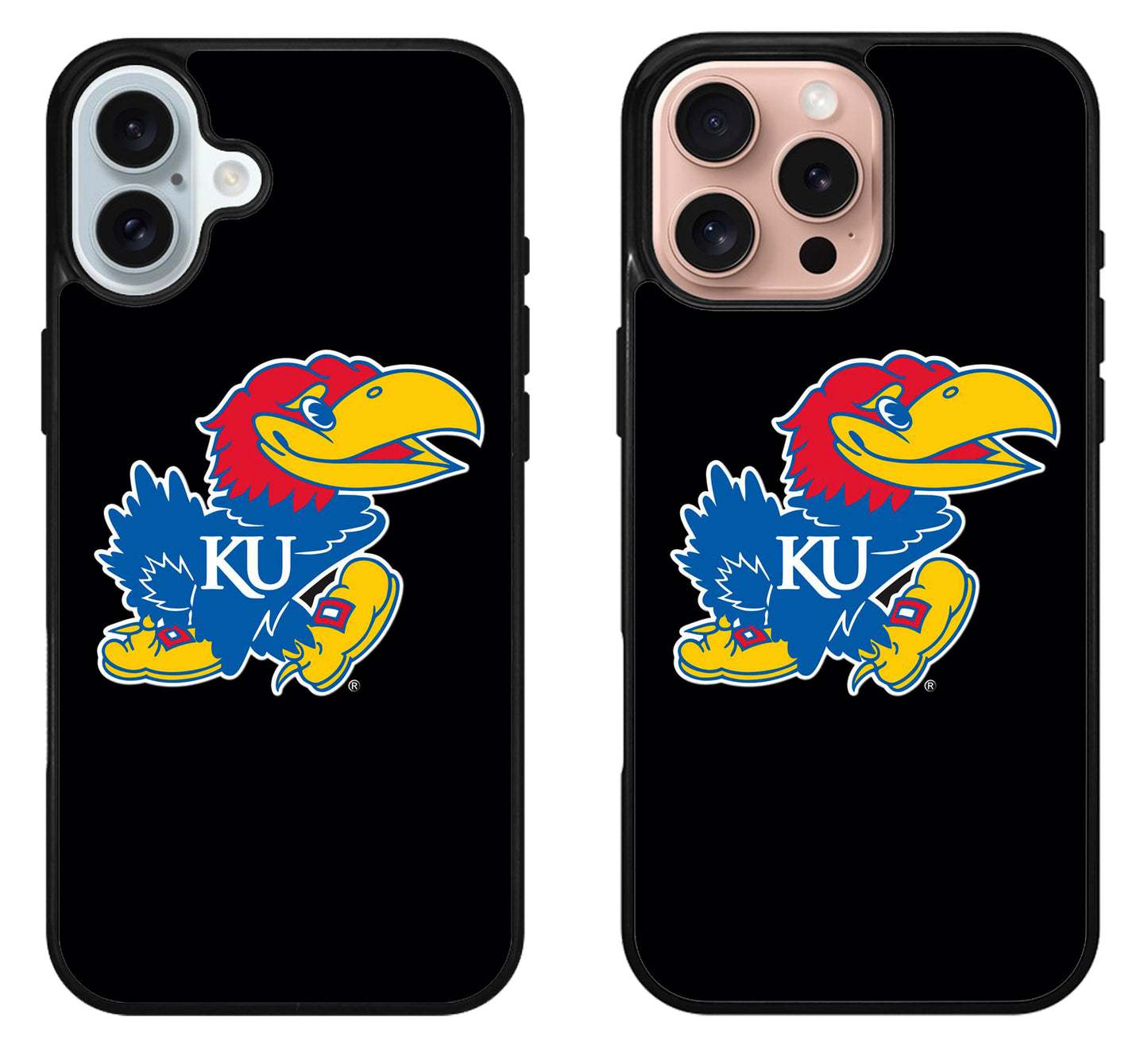 Kansas Jayhawks Black iPhone 16 | 16 Plus | 16 Pro | 16 Pro Max Case