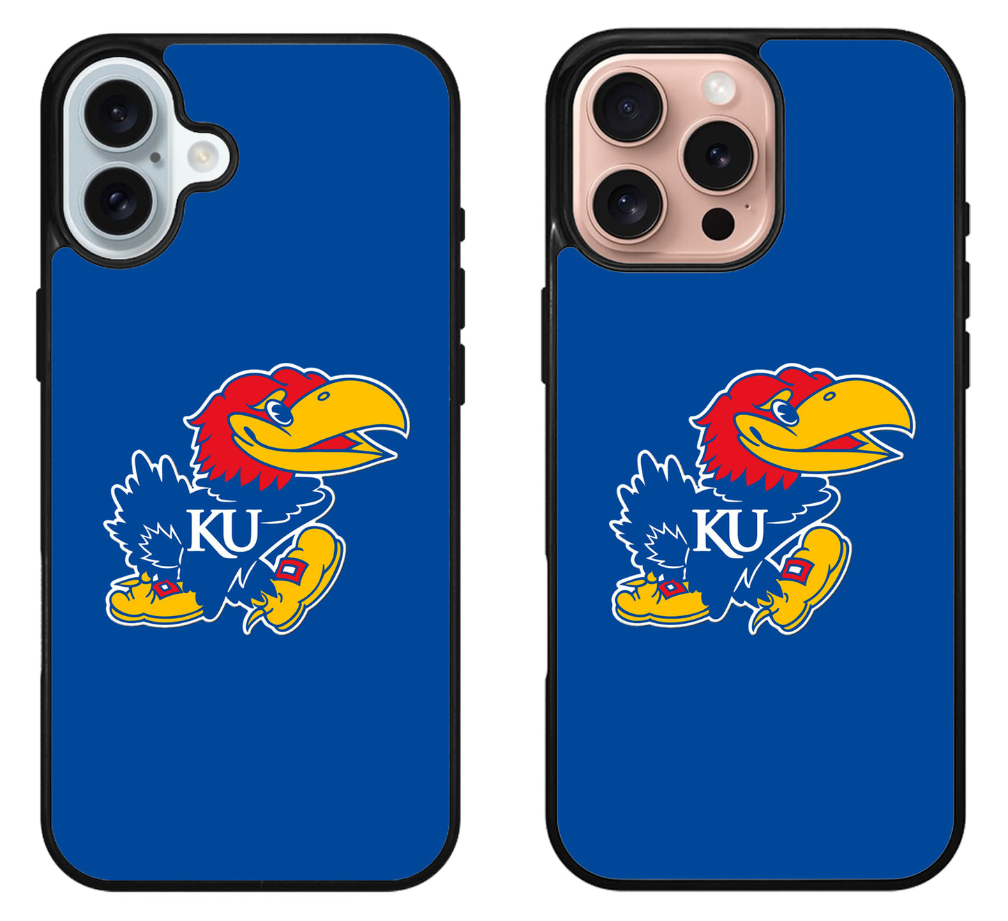 Kansas Jayhawks Logo Blue iPhone 16 | 16 Plus | 16 Pro | 16 Pro Max Case