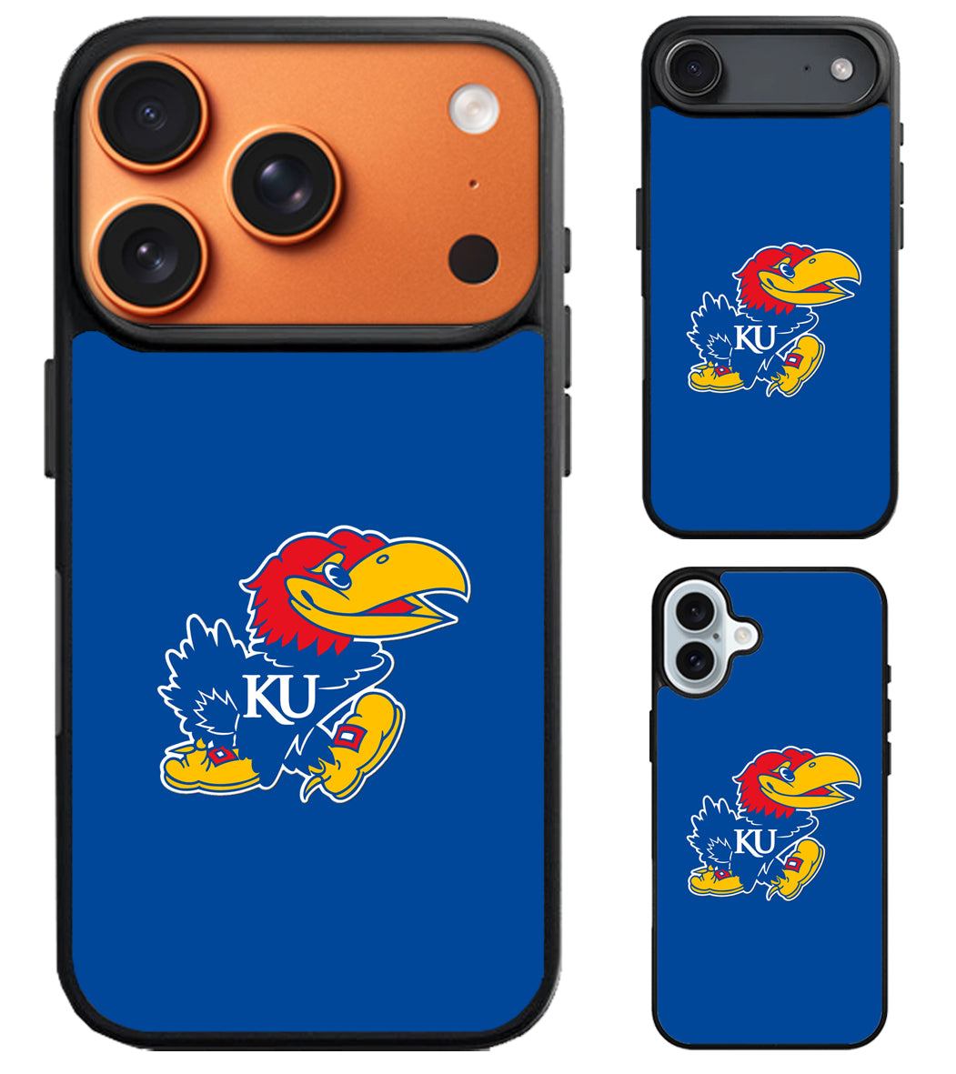 Kansas Jayhawks Logo Blue iPhone Air | iPhone 17 | 17 Pro | 17 Pro Max Case