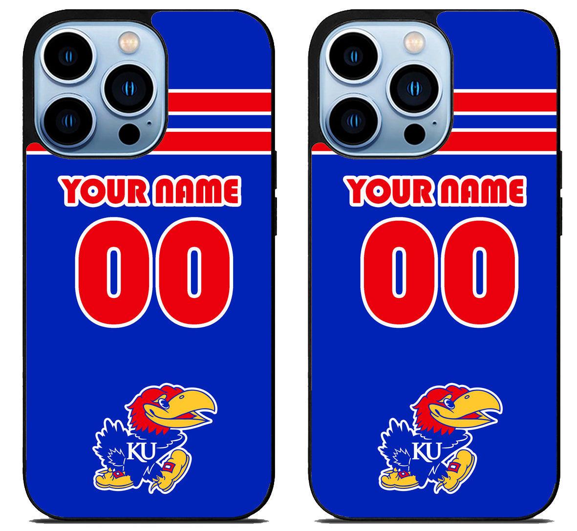 Custom Personalized Kansas Jayhawks iPhone 15 Pro | iPhone 15 Pro Max Case