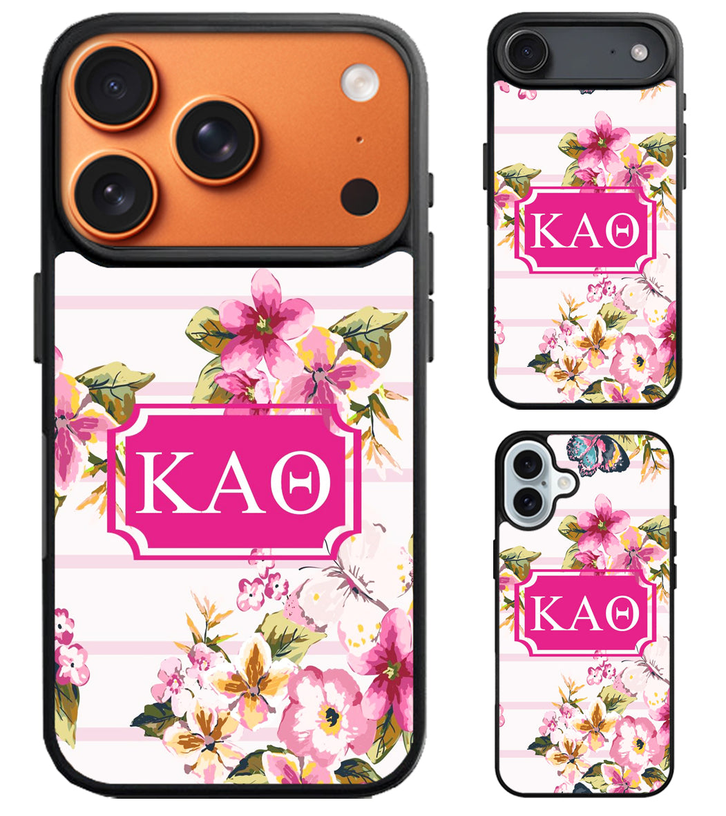 Kappa Alpha Theta Flowers iPhone Air | iPhone 17 | 17 Pro | 17 Pro Max Case