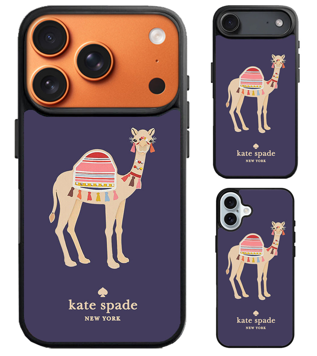 Kate Spade Applique Camel iPhone Air | iPhone 17 | 17 Pro | 17 Pro Max Case