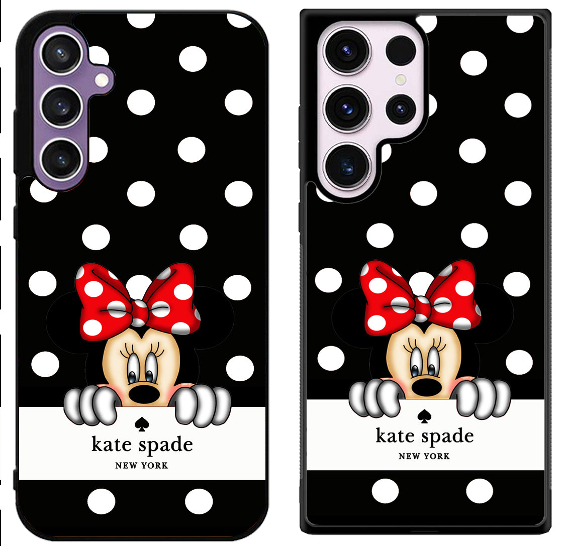 Kate Spade Black Minnie Mouse Samsung Galaxy S24 | S24+ | S24 Ultra Case