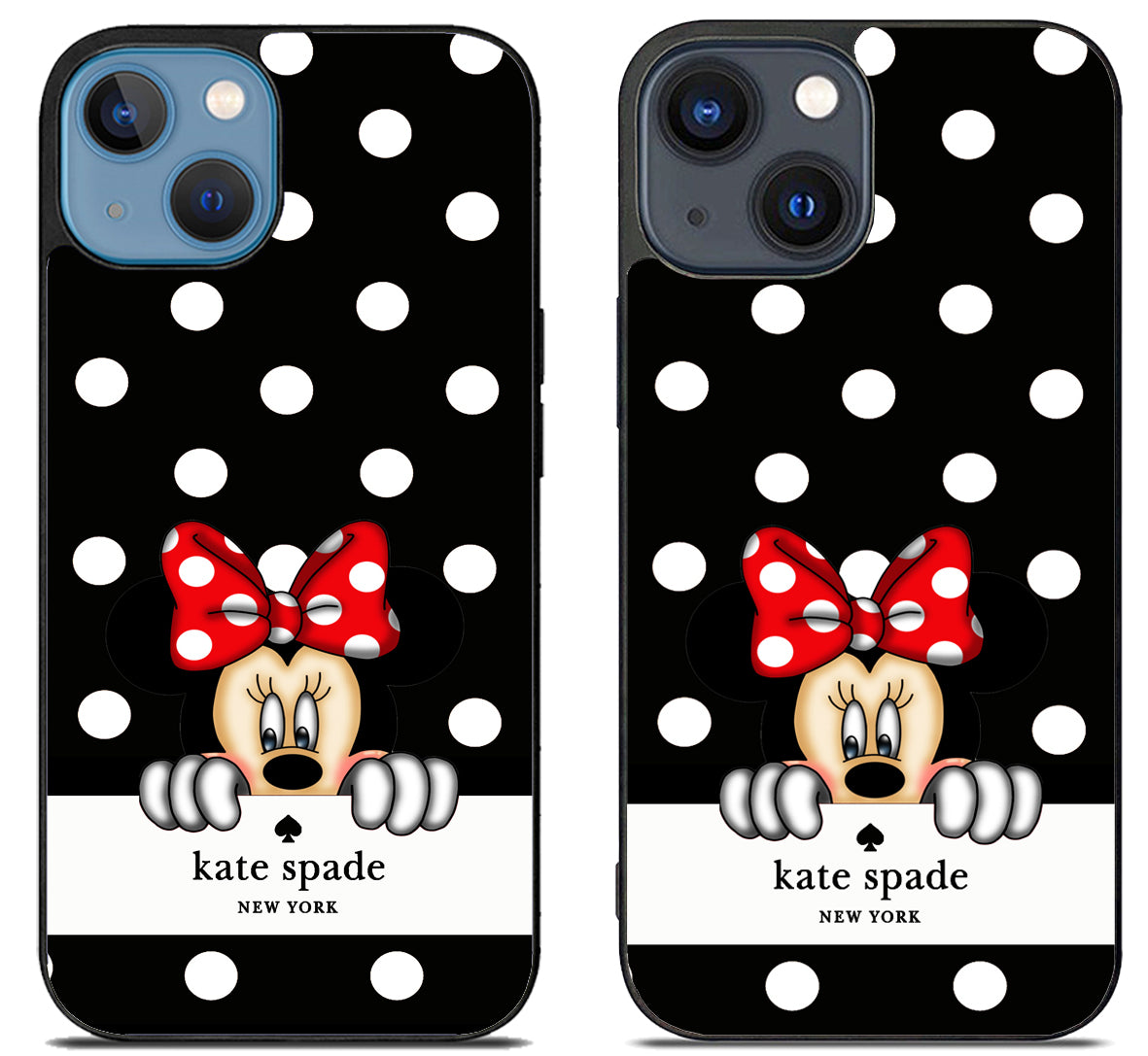 Kate Spade Black Minnie Mouse iPhone 15 | iPhone 15 Plus Case
