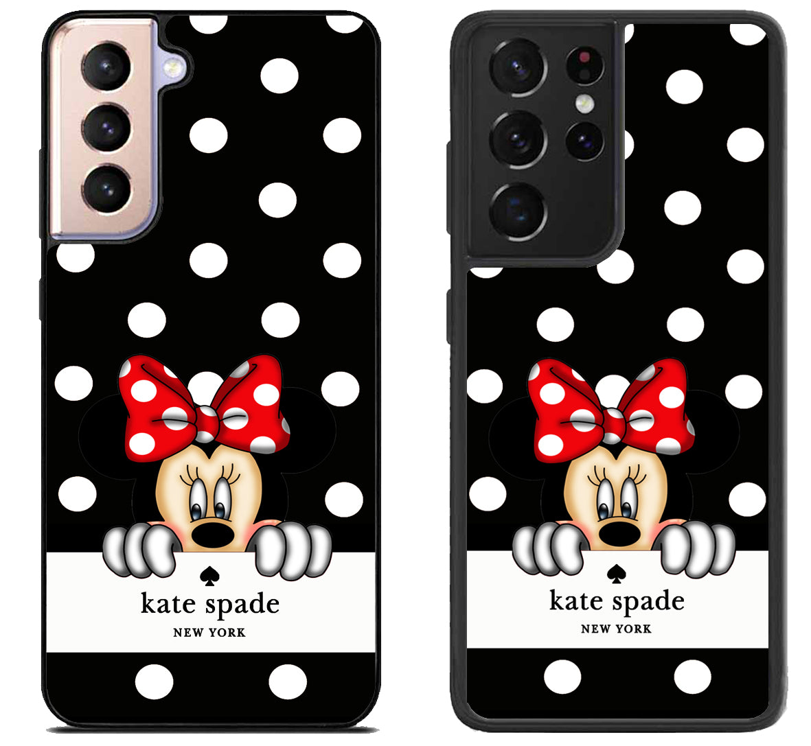 Kate Spade Black Minnie Mouse Samsung Galaxy S21 | S21 FE | S21+ | S21 Ultra Case
