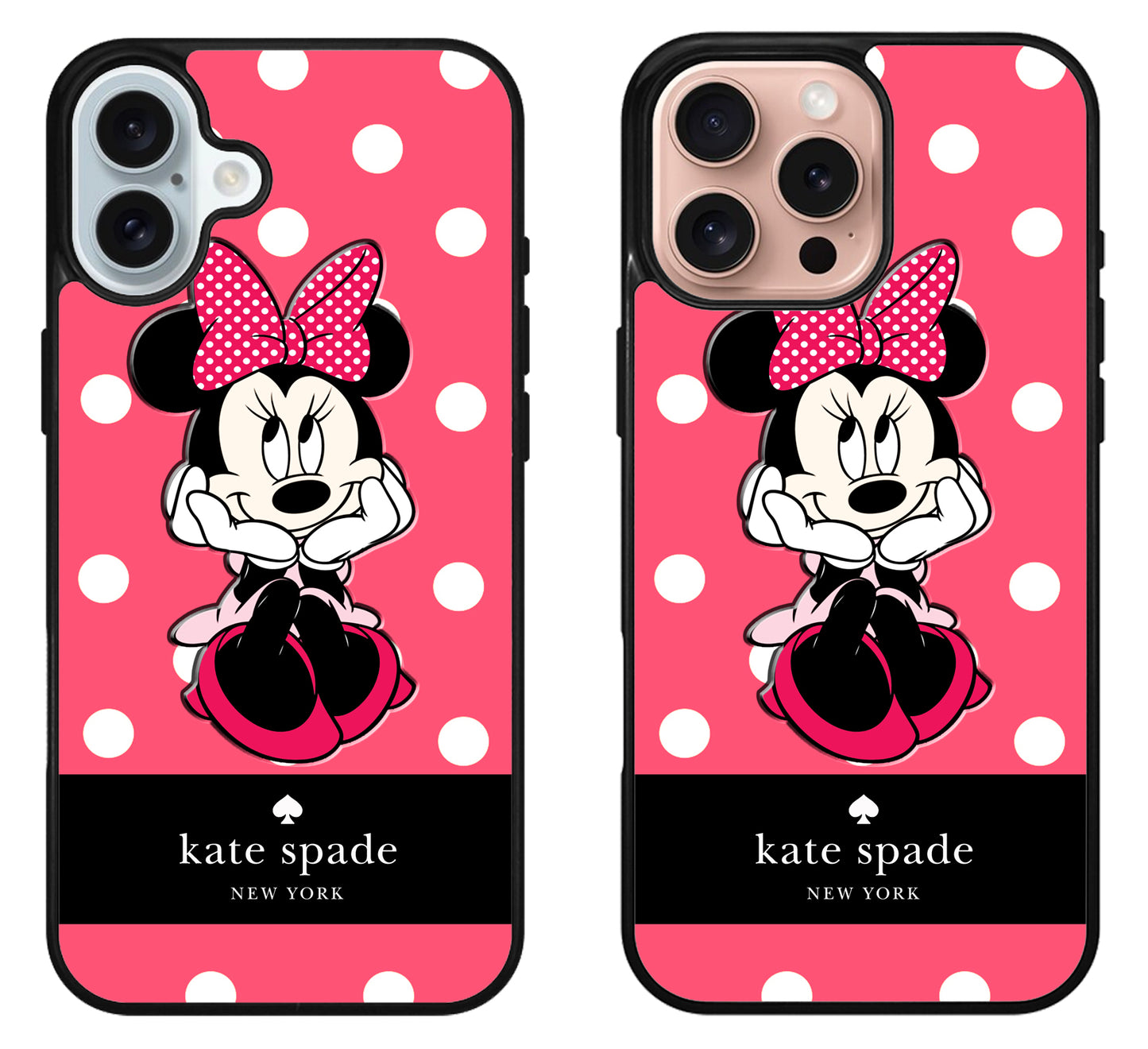 Kate Spade Pink Minnie mouse iPhone 16 | 16 Plus | 16 Pro | 16 Pro Max Case