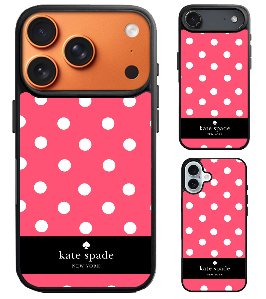Kate Spade Polkadot Pink iPhone Air | iPhone 17 | 17 Pro | 17 Pro Max Case