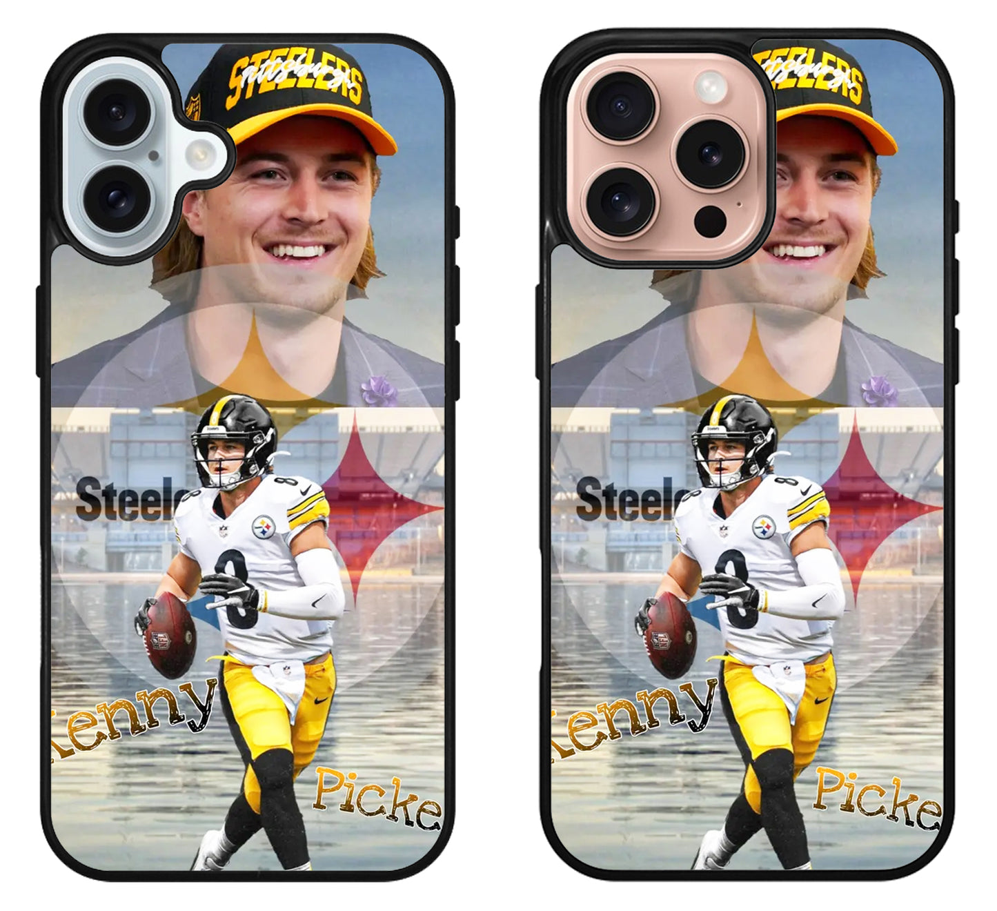 Kenny Pickett Steelers Background iPhone 16 | 16 Plus | 16 Pro | 16 Pro Max Case