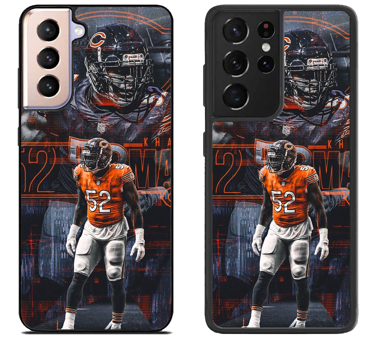 Khalil Mack Chicago Bears Background Samsung Galaxy S21 | S21 FE | S21+ | S21 Ultra Case